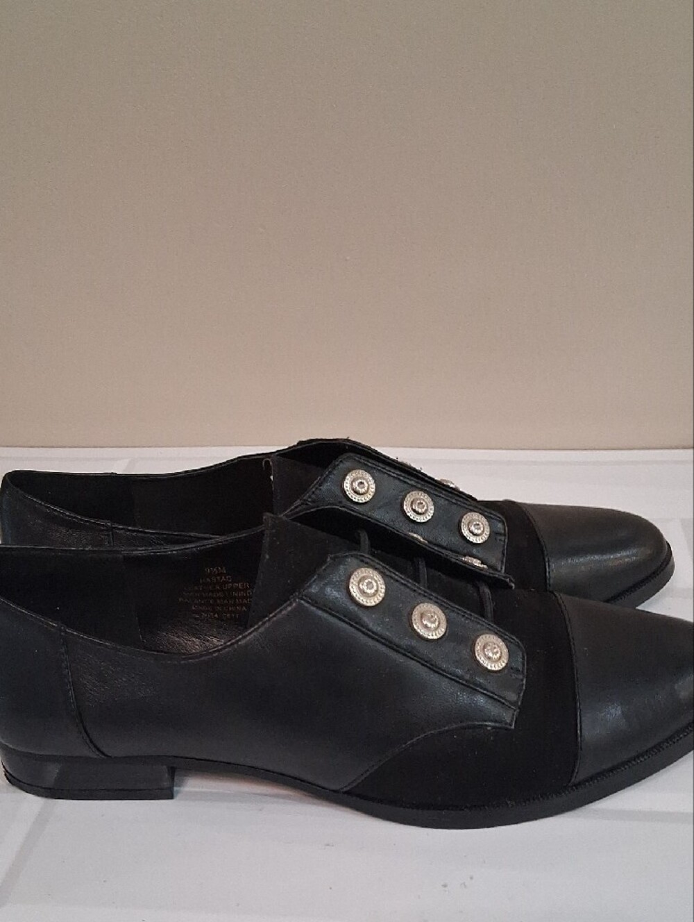Nine West Hastao Military Style Leather Oxfords/ Loafers Size 9.5 - Picture 7 of 13